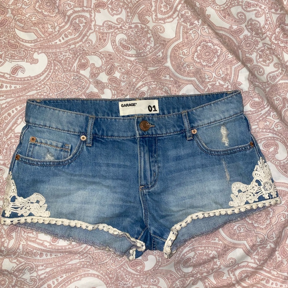 Garage jean shorts